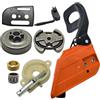 UYTGFO Adatto for Husqvarna 136 137 141 142 Motosega Maniglia Protezione Ingranaggio a vite senza fine Piastra della barra Freno catena Coperchio pignone Tamburo frizione Kit pompa olio