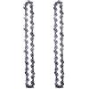 RICODA Motosega da 16 pollici 55 Maglie di trasmissione 27 Taglierina 3/8 LP .050 Catene in acciaio Parte di ricambio per catena per taglio di legno con sega elettrica, 2 frese da 55DL 27