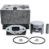 UYTGFO Adatto for Stihl BR400 BR420 BR380 SR420 4203 020 1201 Kit fasce elastiche cilindro pistone da 46 mm