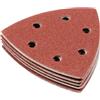 Makita D-58615 - Carta vetrata delta 93 mm, grana 120, 10 pezzi, velcro, 6 fori, per legno, metallo, multiuso, utensile multifunzione