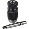 YobiLife Mandrino per trapano B16 da 1-16 mm con mandrino conico MK2, design autoserrante senza chiave per allineamento accurato delle punte serraggio stabile 45 # Costruzione in acciaio finitura annerita per