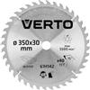 VERTO Widia 350 x 30 mm, 40 denti, spessore lama 2,2 mm, spessore denti 3,2 mm, tagli 30 x 16 mm, 30 x 20 mm, 30 x 25,4 mm, denti YG8A al carburo per legno e materiali in legno