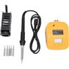 Fafeicy Kit Stazione Saldatore Cordless con Display LCD Adatto per Saldatore Portatile Batteria 60W Riscaldamento Rapido da 8s a 662°F Porta USB Tipo C per Riparazione Elettrodomestici