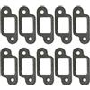 UYTGFO Misura for Stihl MS170 MS180 017 018 021 023 025 MS210 MS230 MS250 Motosega 11231490500 11301490601 S 10 pezzi Guarnizione marmitta