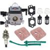 UYTGFO Misura for Stihl HS45 FS38 FS45 FS45C FS55 FS74 FS310 tagliasiepi for Zama C1Q-S169B 4140 120 0619 FC75 FC85 C1Q-S66 C1Q-S71 carburatore