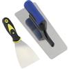Jaeskeclip 2 spatole per stucco, in acciaio al carbonio, ergonomiche, per stendere e levigare calce e gesso, intonaco, cemento, cartongesso