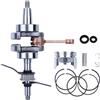 UYTGFO Adatto for H0nda 39mm GX35 GX 35 140F 140FA 40mm 4 tempi piccolo motore motore parte motore ricostruzione albero motore pistone perno anello elastico kit(GX35 39mm)