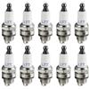 UYTGFO Adatto for Stihl, Husqvarna, Echo, motosega, decespugliatore, soffiatore, 33cc-49cc, 2 tempi, BM6A RCJ6Y RCJ7Y WSR5F, 10 candele L7T