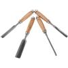 LIFKICH Scalpelli Misure 6/12/18/24mm Set di 4 in Metallo per Intaglio del Legno con Impugnatura Confortevole e Scanalature per Falegnameria e Modellismo