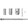 BOZONLI Seghe a Muro SDS Kit, Ø30,40,50 mm Seghe a Tazza + 350mm Biella + Punta Elicoidale + Vite di Posizionamento, per Pareti in Cemento Armato Mattoni Aria Condizionata Aperture