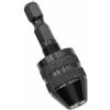 TopHomer Punta per mandrino da 6,3 mm, adattatore per micro trapano senza chiave, strumento di conversione per mandrino a cambio rapido, 0,3-3,6 mm, per smerigliatrice elettrica utensile rotante (nero)