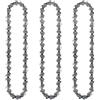 ZHLWei Confezione da 12 catene da 4/6, accessori for mini motoseghe Home 4/6 (guida/catena) Catene di ricambio for seghe da potatura a batteria, utensili da taglio