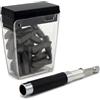 ULTRA STEEL Set di punte magnetiche per cacciavite in acciaio CR-V, fonte di alimentazione manuale, con guida per punte, PH2 X 20, SQUARE S1X1, S2X1, S3X1 STAR T20X2