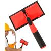 Generic Trim Paint Edger, applicatore per tagliabordi, 22 x 19 cm, comoda impugnatura, strumento per pittura angolare, finitura pulita per porte, soffitti, battiscopa e pareti, arancione