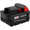 Udawfmk 18 V Compatibile con Milwaukee M18 M18B6 18 V XC 9800 mAh Batteria agli ioni di litio 48-11-1860 / Batteria ricaricabile con caricabatterie(1pcs-9800mah)