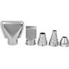 Ylwxzenith 5 Piece Set of Stainless Steel Hot Air Nozzles, Heat Blower Accessories, and Heat, Various Sizes for Different Applications, Compatible with Most Hot Air