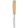 Klanata Utensile manuale per la lavorazione del legno con scalpello piatto con manico in legno, struttura in acciaio legato al cromo vanadio, larghezza lama 16 mm per applicazioni di