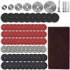 Beenle-Icey 88pcs Mini disco diamantato da taglio HSS, mini lama per sega circolare per Dremel Kit di strumenti di combinazione in resina, vetro/metallo/legno/piastrella con mandrini per strumento rotante