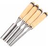 Generic Set di 4 sgorbie per intaglio del legno, strumenti professionali per la lavorazione del legno, la scultura e i dettagli