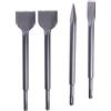 CNCYEAH Set di 4 scalpelli SDS Plus, contiene 50 x 250 mm di larghezza, scalpello piatto, 20 x 250 mm, scalpello a punta, scalpello per calcestruzzo, per muratura, granito, cemento