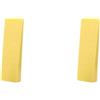 KSJOAIDDE Set di 2 cunei per abbattimento alberi per tagliare alberi robusti tronchi cunei 25 cm giallo