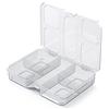Kistenberg Squ Box - Cassetta degli attrezzi con 5 ripiani trasparenti, 193 x 147 x 35 mm