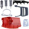 LIWaaGe For motosega Hus 340 345 350, protezione del freno anteriore, cilindro, protezione della mano, paraurti, protezione della punta e fascia del freno