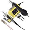 CCZRD Stazione Di Saldatura Portatile 2 In 1 750W Pistola Ad Aria Calda Saldatore For Cellulare BGA SMD PCB IC Strumenti Riparazione Riscaldamento rapido(A)