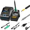 YuqiaoTime FNIRSI DWS-200 200W Potenza ripagata Riscaldamento Saldatore Staion C210 C245 Maniglia Saldatura Elettronica Saldatura Stazione di Rilavorazione (DWS-200 F245-B Tip)