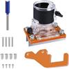 Getdoublerich Lega di alluminio Legno Trimmer Router Base 2-in-1 Palm Slotting Staffa con Scala per 65mm Diametro Interno Trimmers, Cabinet & Closet lavorazione del legno