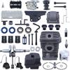 LIWaaGe Adatto for motosega MS250 MS230 025 023 Kit cilindro pistone albero motore marmitta di scarico da 42,5 mm 11230201209 11230300408(1)