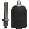 FTVOGUE Mandrino Autoserrante Stabile 2,0-13 Mm con Convertitore Adattatore con Codolo Rotondo 1/2-20UNF + SDS
