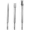 MMYUAK Scalpello a martello con gambo appuntito, scalpello piatto con scanalatura appuntita, set di strumenti per muratura per la lavorazione del legno, foratura di pareti in cemento e rocce