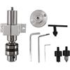 Jufjsfy Multifunction Centro di Foratura Contropunta per Tornio Macchina Centro di Rotazione Accessori Diy Lavorazione Legno