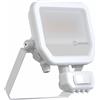 Ledvance Proiettore LED in alluminio bianco 17 W 2400 lm 100D - 840 bianco freddo | IP65 - Rilevatore di movimento e luce - simmetrico