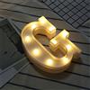 DUBENS - Luci a LED a forma di lettere dell'alfabeto, in plastica, luce bianca calda, per feste, matrimoni, ricevimenti in casa, funzionamento a batteria g