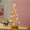 Ulalaza LED in Cristallo Acrilico Ciondolo luci Albero di Natale Decorazione di Compleanno Lampada da Tavolo Camera da Letto Filo di Rame Luce Notturna efficienza energetica Durevole