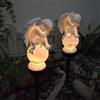 FIYSON Lampada solare da giardino a forma di angelo, IP65, resistente alle intemperie, a LED, con picchetto, luce notturna per esterni, decorazione da giardino, valanga, path, 48 cm (stile 4)