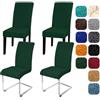 Yugarlibi Set di 4coprisedia elasticizzati per sedia basculante, coprisedia rimovibile, lavabile, protezione per cucina, ristorante, hotel, banchetto, matrimonio, colore