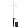 Unbekannt Decorazione tombale CROSS, a batteria, timer, IP44, 24 LED