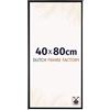 Dutch Frame Factory - Cornice 40x80 cm - Nero Opaco - Cornice per foto in Plastica con vetro plastico Antiriflesso - Cornice portafoto 40x80 cm - Easy