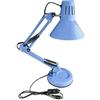 TEKHOME Lampada da Scrivania Orientabile E27 in Metallo - Lampada da Tavolo Moderna con Braccio Regolabile, Base Stabile, per Studio, Ufficio, Cameretta (Lampadina Non Inclusa) D11 (BLU)