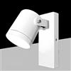TEKHOME Applique da Esterno GU10 IP44, Faretto da Parete Orientabile in Alluminio e Vetro, Attacco GU10 (Lampadina no), Impermeabile per Giardino, Balcone e Facciata - Bianco/Grigio Scuro (BIANCO)