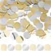 GORGECRAFT 500pz Paillettes Rotonde Piatte da 25mm Paillettes Sciolte in Oro Argento con Foro Lustrini Artigianato da Cucito per La Creazione Gioielli Abiti da Sposa Ricami Applique Abbellimenti.