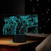 Tongyundacheng Luce notturna a LED a forma di anime JoJo Bizarre Adventure Manga Figures Lampada illusione 3D Lampada da scrivania a 7 colori Touch Remote Lampada da scrivania per la decorazione della