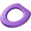 LIZHAYG Copri Wc Copriwater in schiuma lavabile con adesivo, copriwater impermeabile, sedile del water riutilizzabile in silicone for quattro stagioni, accessori for la casa Cuscino Water Lavabile(Purple)