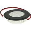 LEDLUX Mini Faretto Led Da Incasso Dimmerabile, Touch Dimmer On Off,DC 12V 24V 3W,Rotondo Foro 60mm (Nero, Bianco Freddo 6000K)