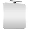 Inbagno Specchio bagno con luce Led 60x90 cm, installazione reversibile, lampada 30 cm a risparmio INCLUSA (Luce Naturale)