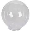 Sharplace Paralume Sfera Acrilico Trasparente Coprilampada Esterno Ricambio Globo Lampione Montaggio Orizzontale Verticale Diffusione Luce Adatto per Esterni I, Diametro 25cm