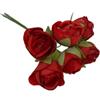 Generico 36 Fiori fiorellini rosellina da bomboniera Artificiali Tenerfie da 2 cm | VARI COLORI IN OFFERTA | CREAZIONE BOMBONIERE FAI DA TE fiore rosa per bomboniere (Rosso)